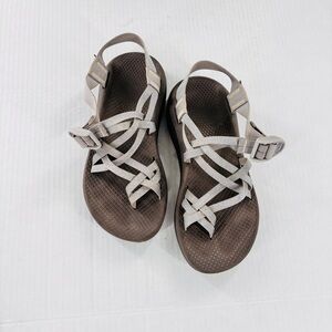 Chaco Women's silver Strappy Sport Sandals